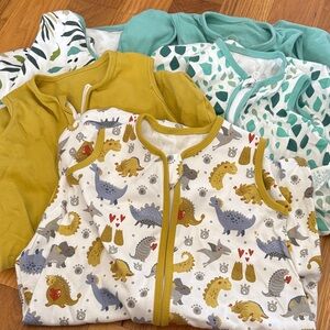 Baby boy sleep sack bundle: size small 0-6 months includes 5 sleep sacks
